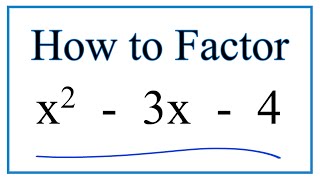 factor x 2 3x 4