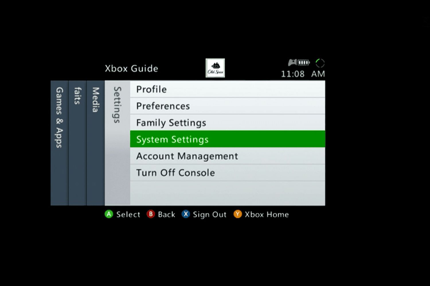 factory reset for xbox 360