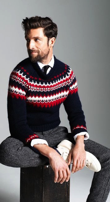 fair isle sweater mens clothing