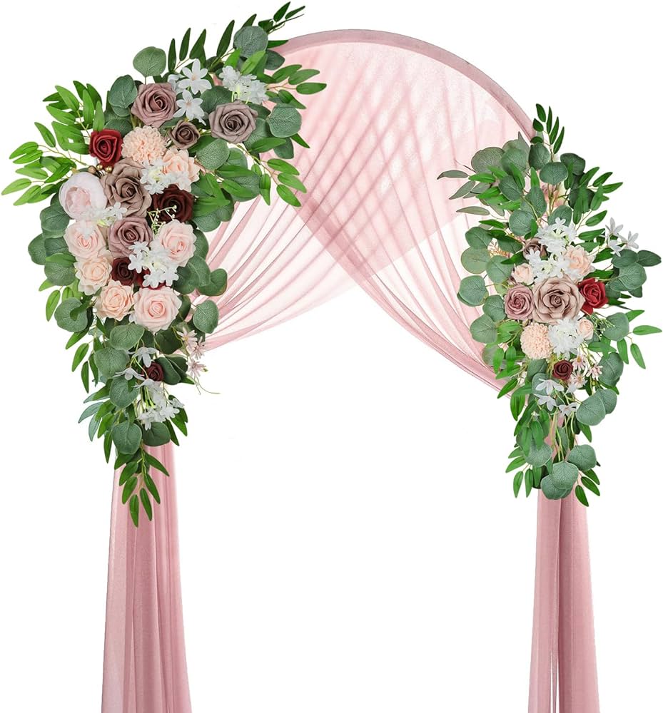 fake flower arch