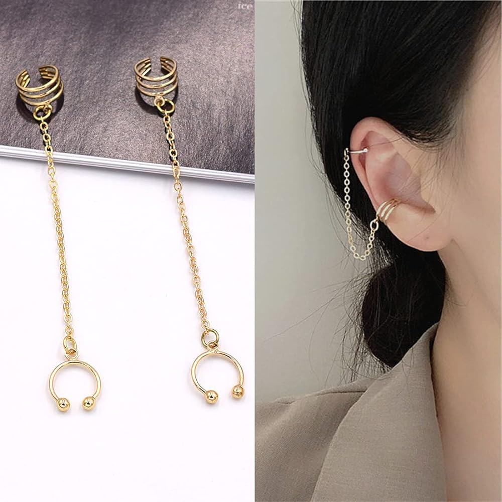 fake piercing earrings
