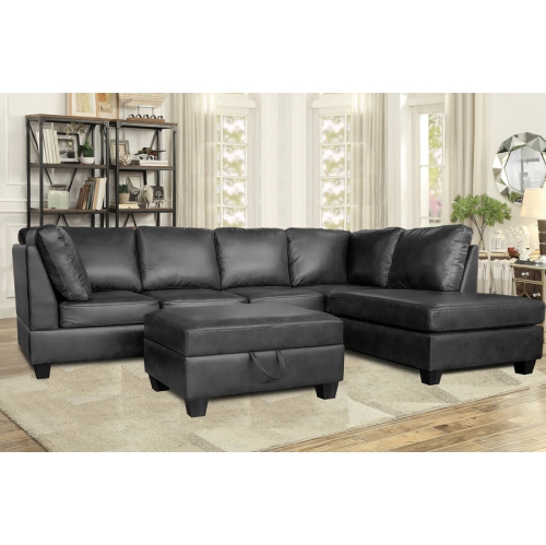 faux leather sectional canada