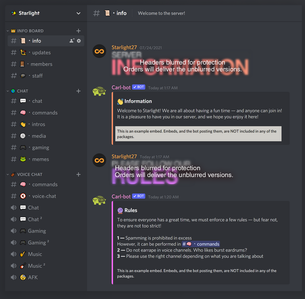 discord templates