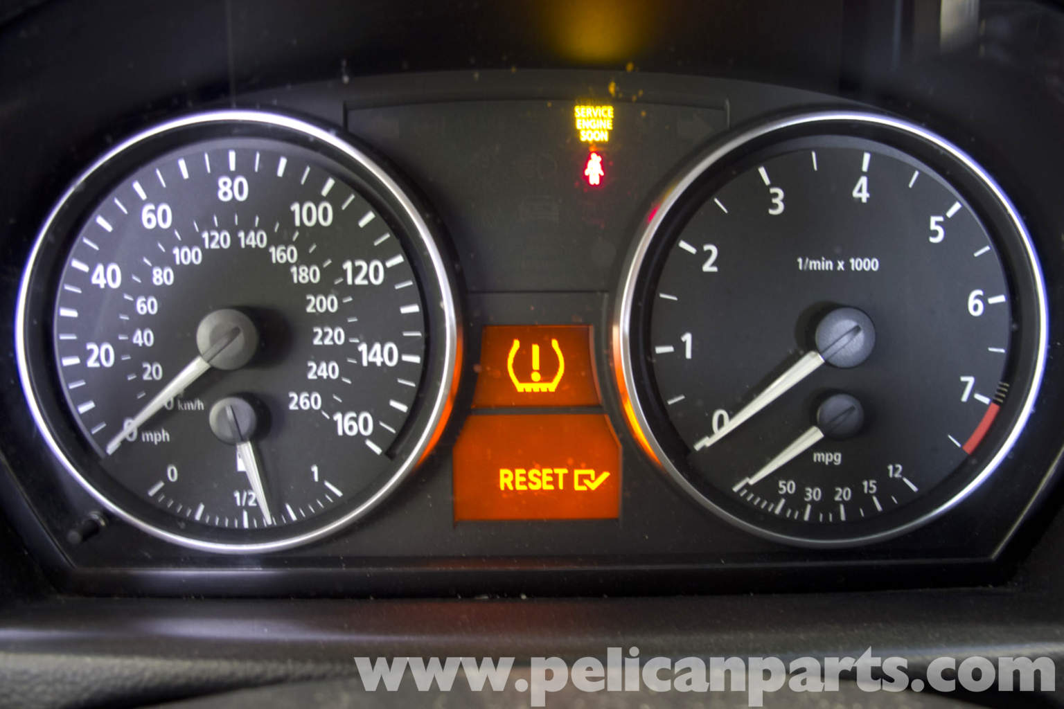 2006 bmw 325i tire pressure sensor reset