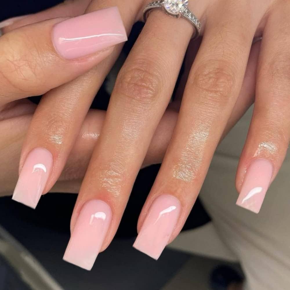 pink acrylic nails