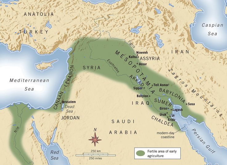 mesopotamia map location