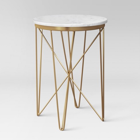 target gold side table