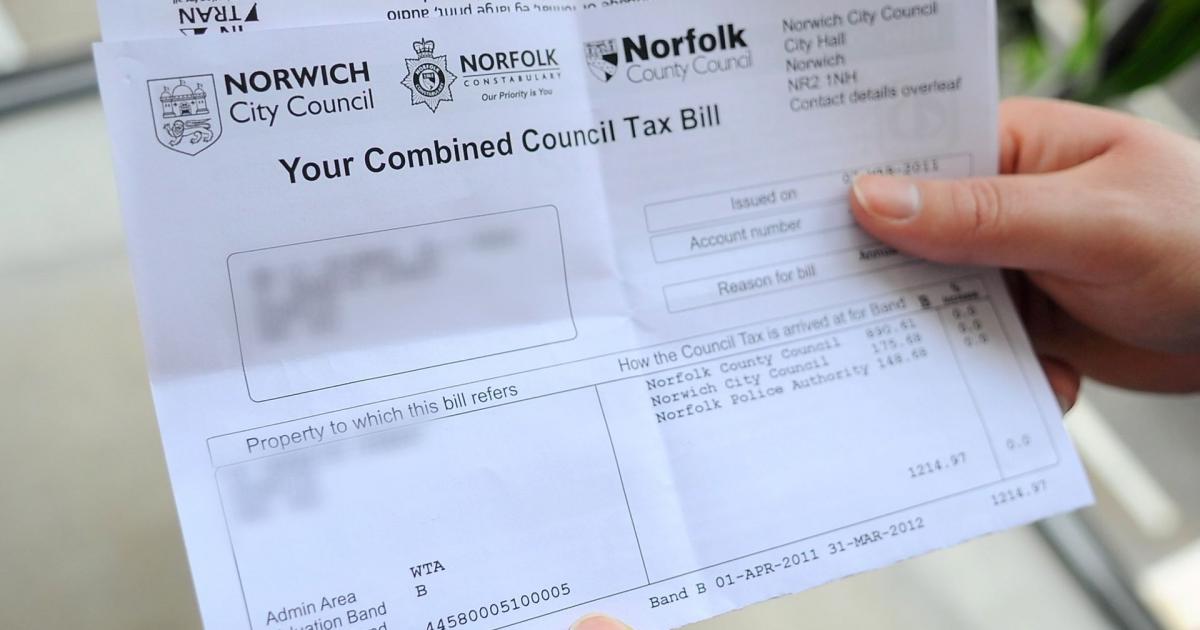 norwich city council tax bands