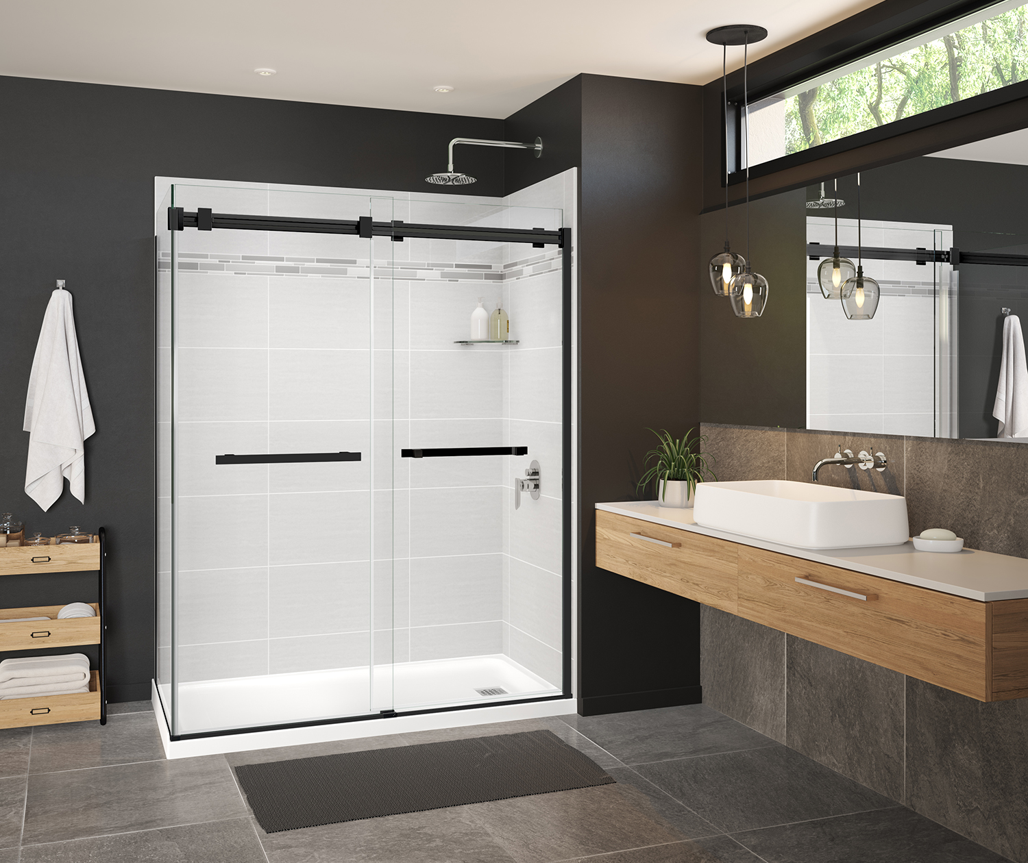 maax duel shower door