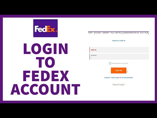 fedex log in