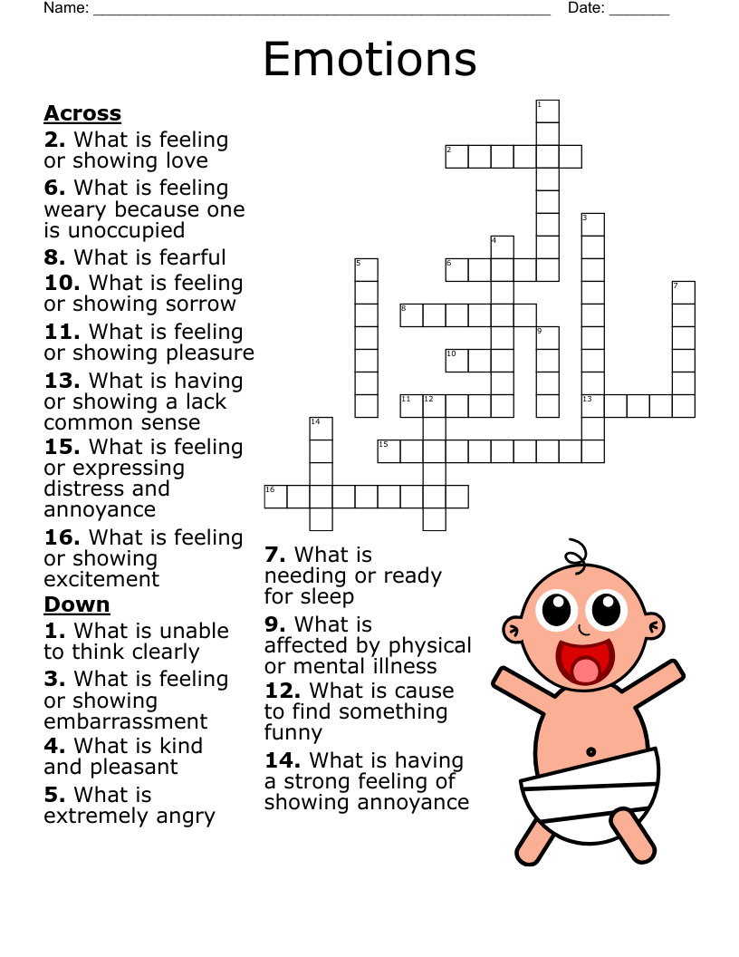 feeling crossword clue