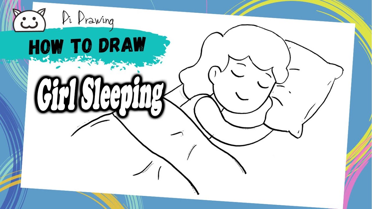 sleeping drawing simple