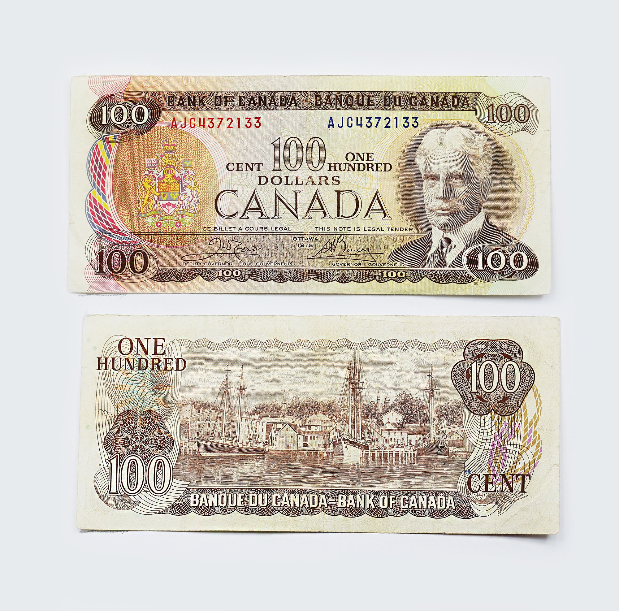 1975 canadian 100 dollar bill security features