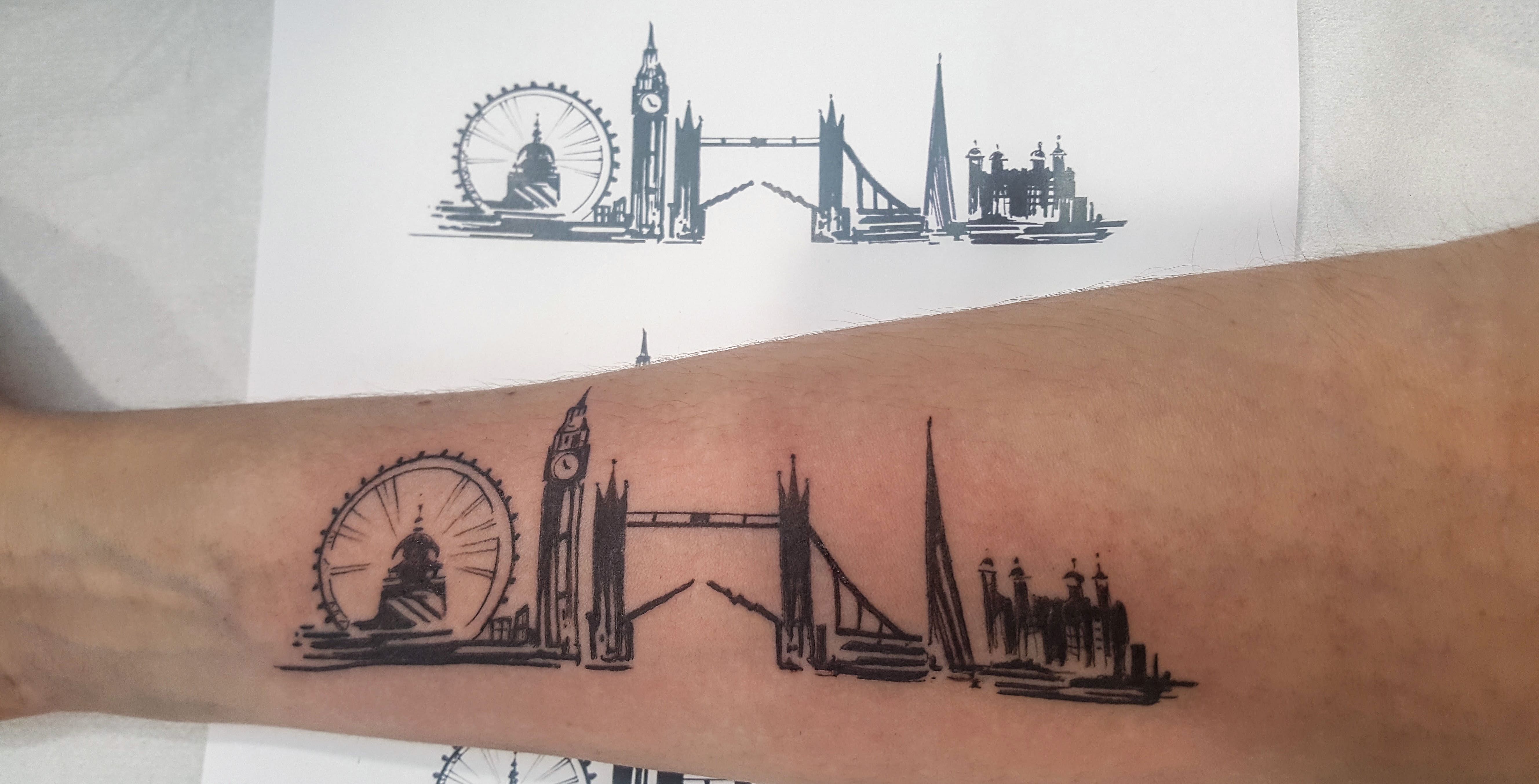 tattoo london skyline