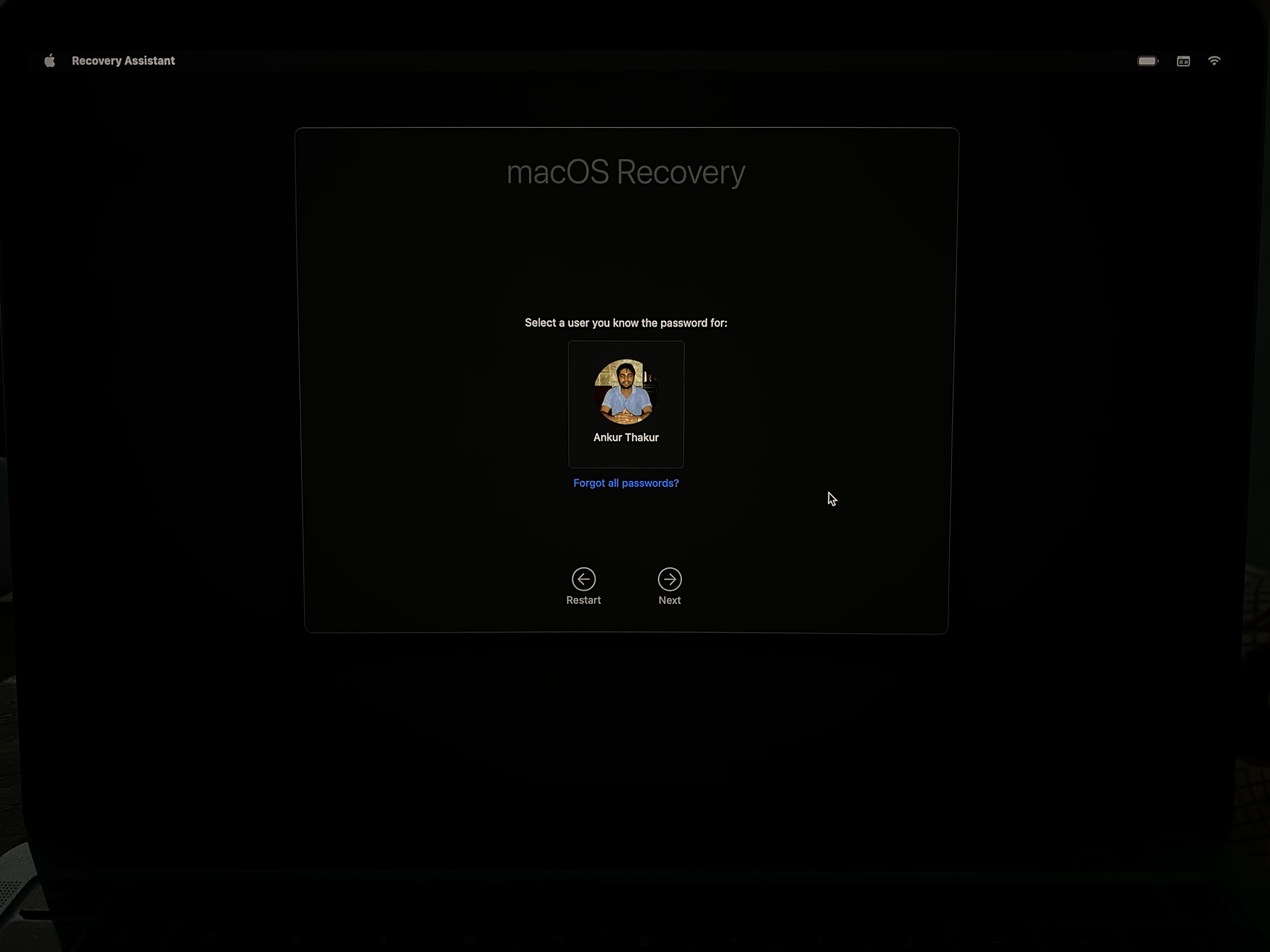 os x recovery