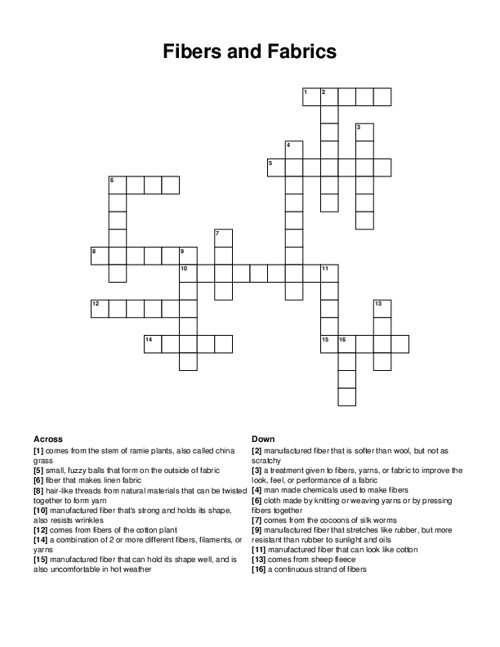 fiber plant crossword clue