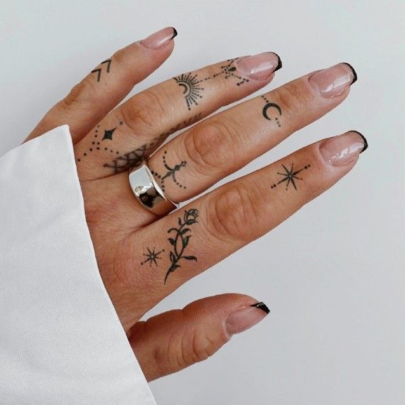 finger tattoos women