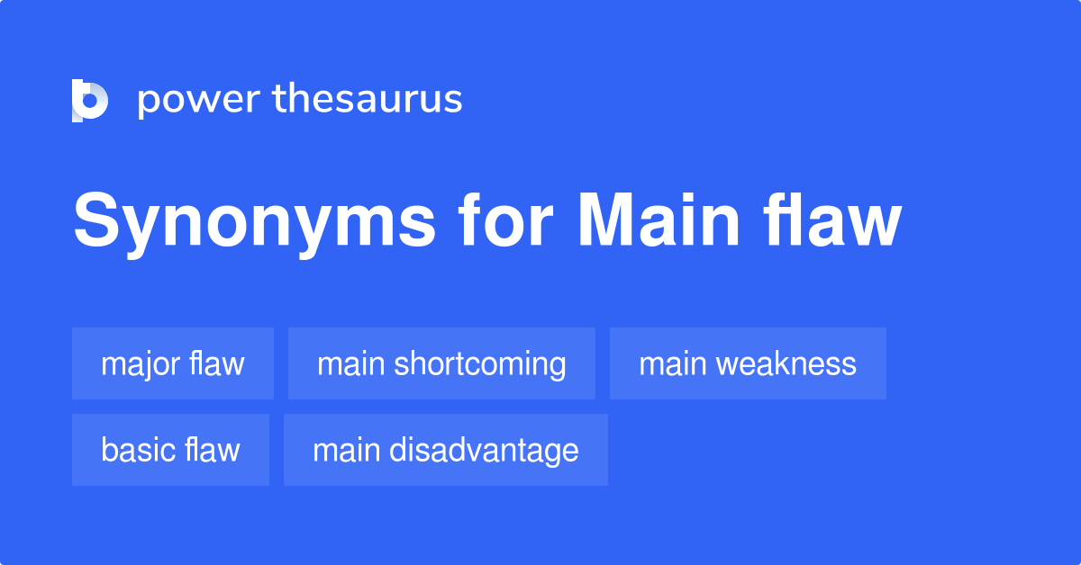 flaw thesaurus