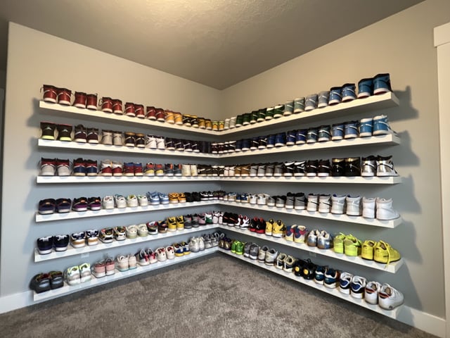 floating shoe shelves