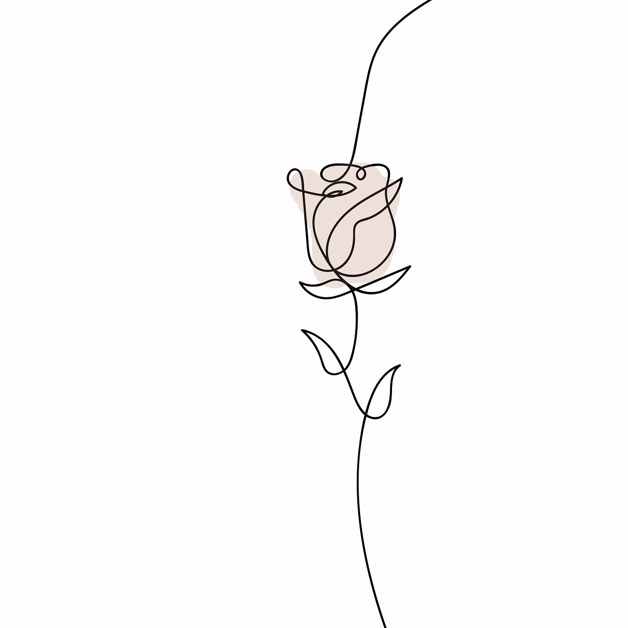 flower line art