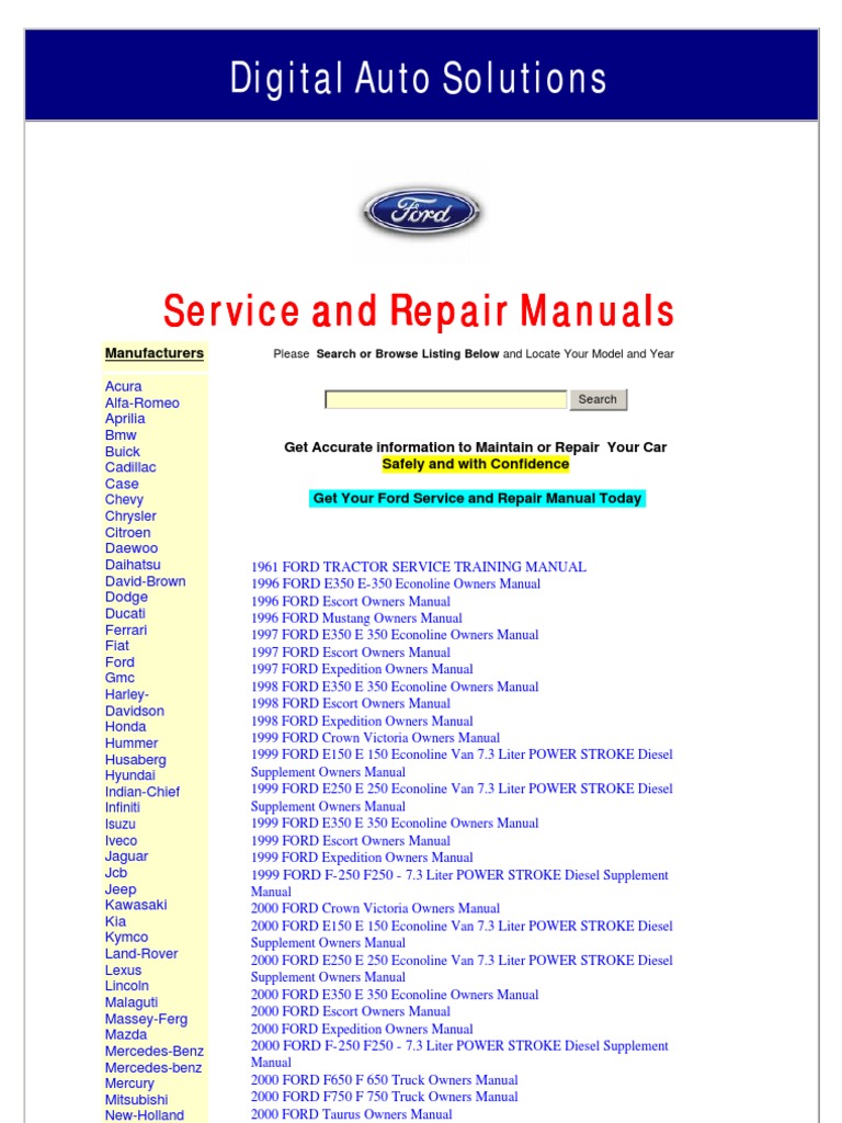 ford owners manual pdf