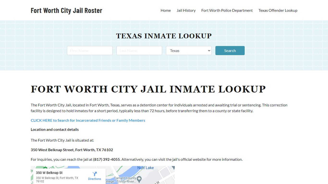 fort worth jail bookings