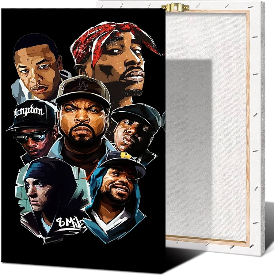 framed hip hop posters