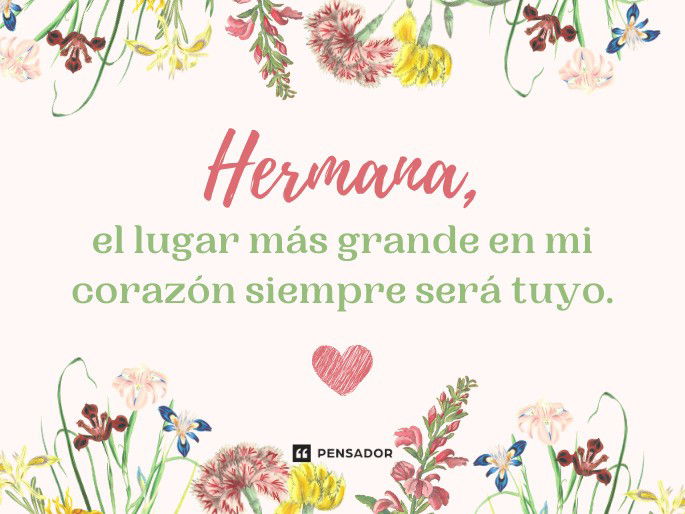 frases de amor para mi hermana