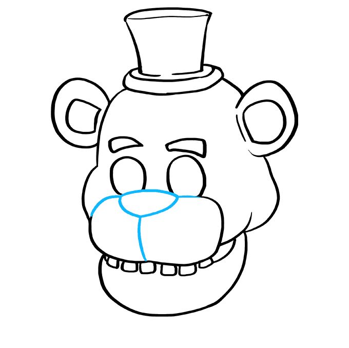 freddy fnaf drawing