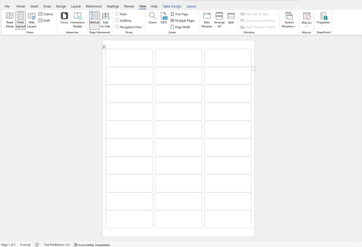 free avery templates for word