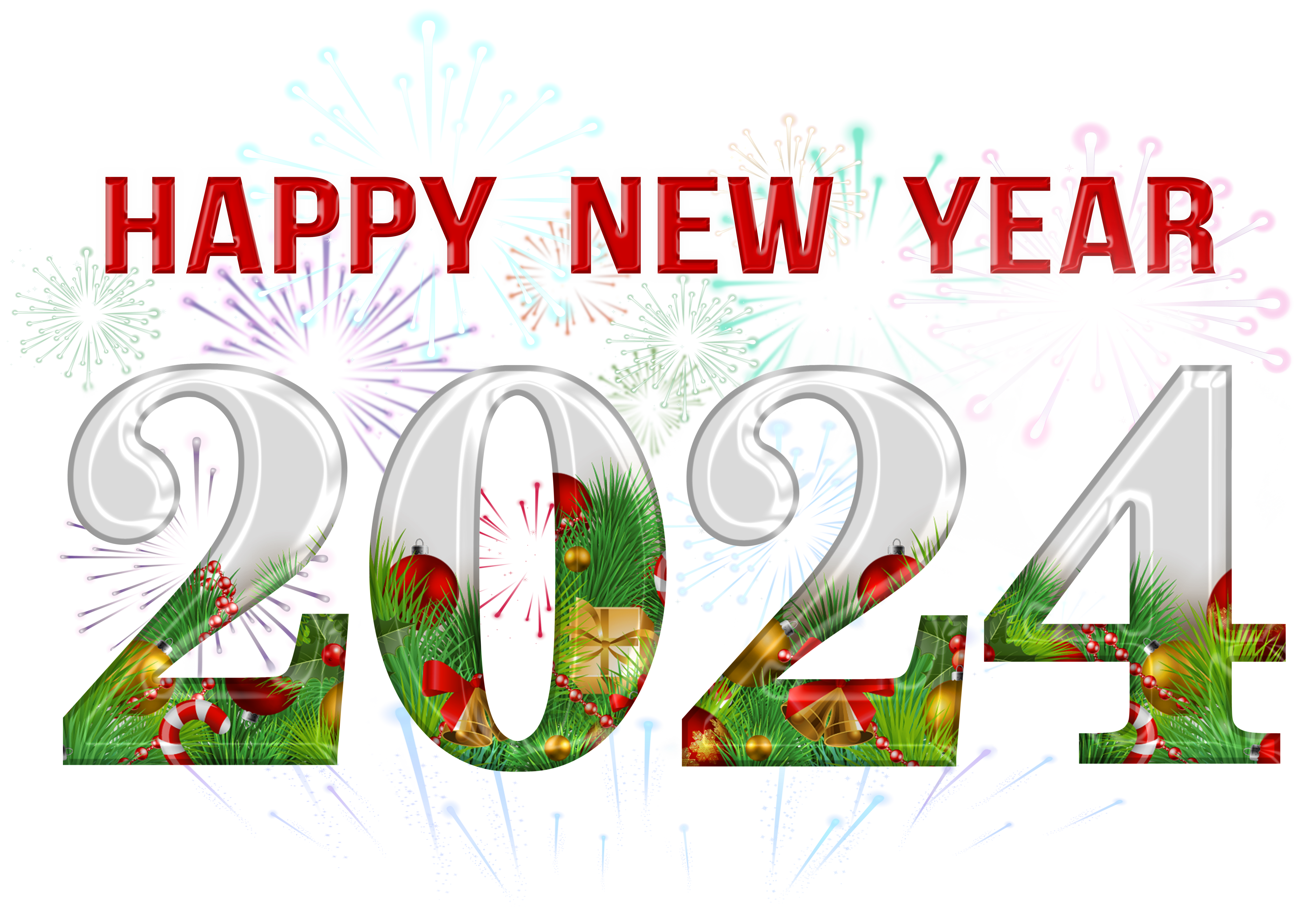 free happy new year 2024 clipart