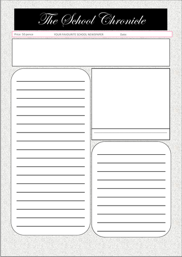 free newspaper template