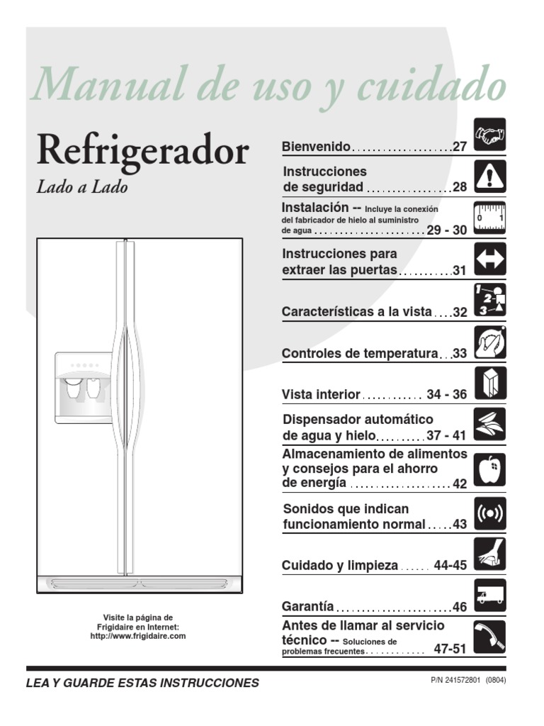 frigidaire manual