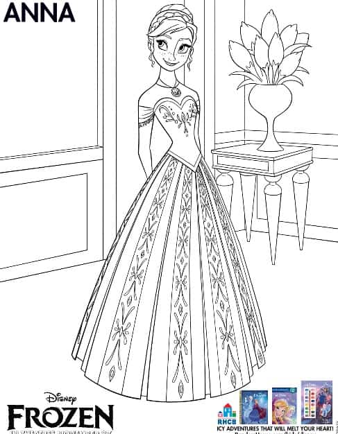 frozen coloring book printable