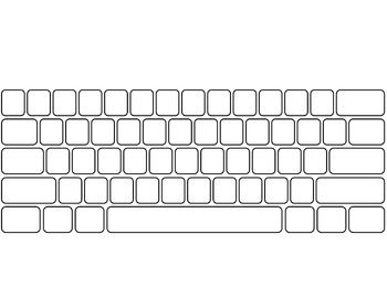 full size printable keyboard template