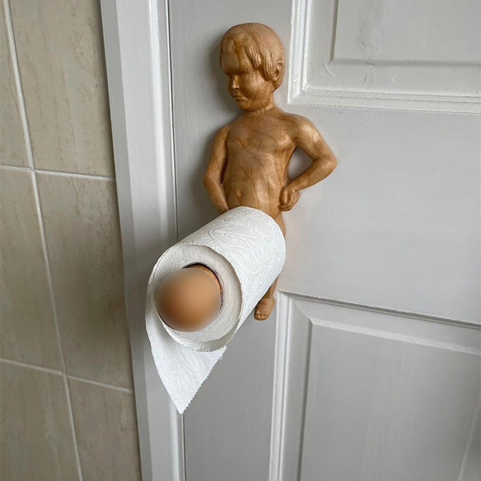 funny toilet roll holder