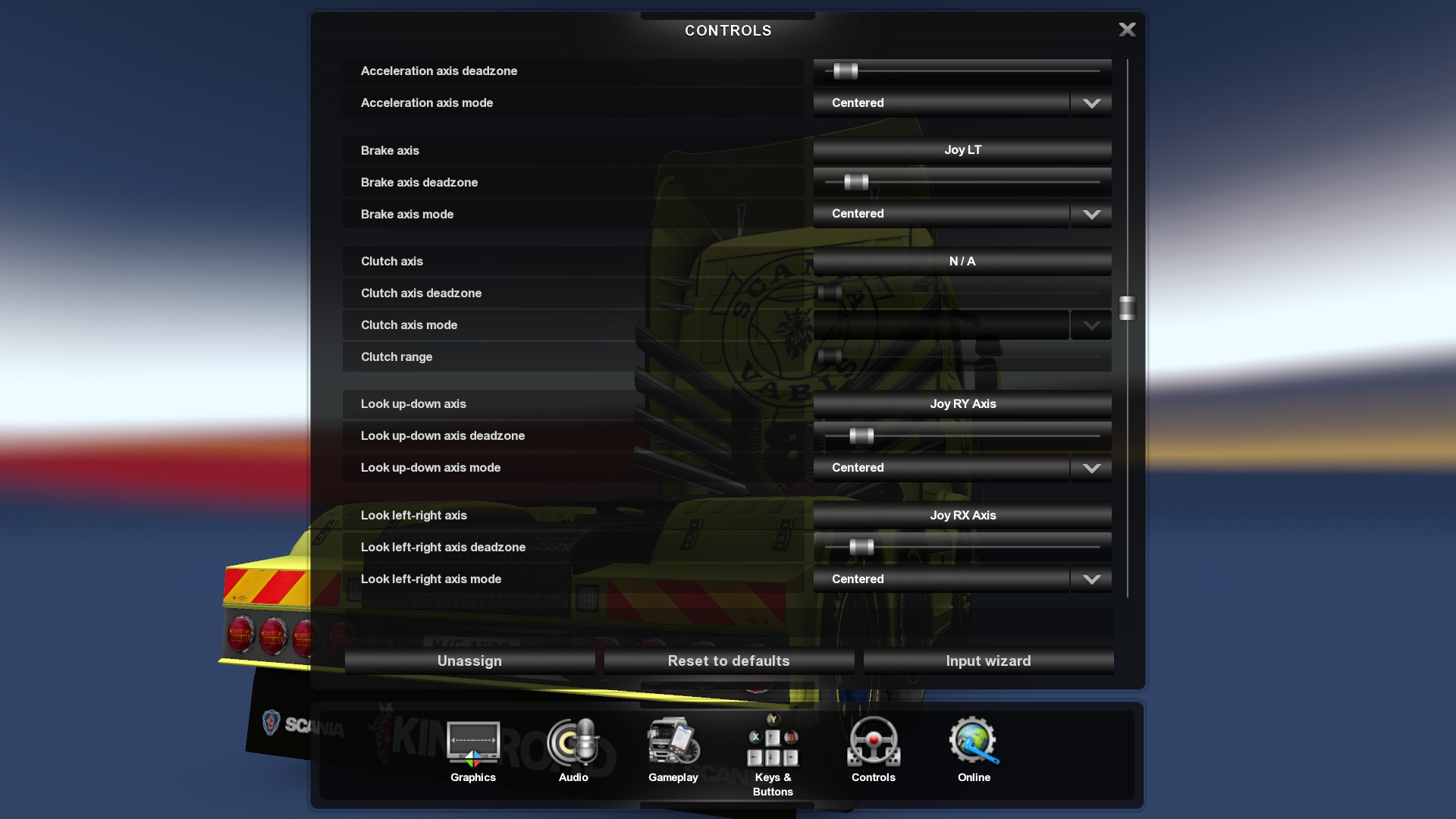 gamepad ile ets 2