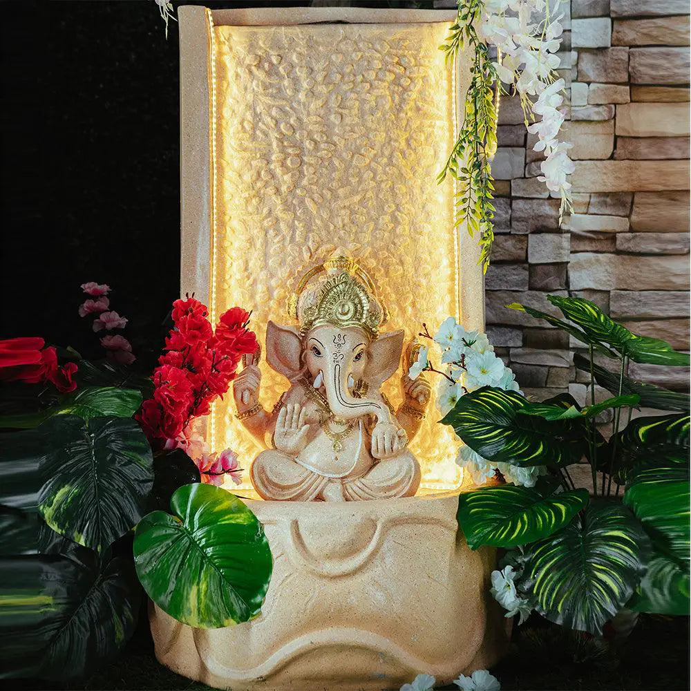 ganesha water fountain indoor