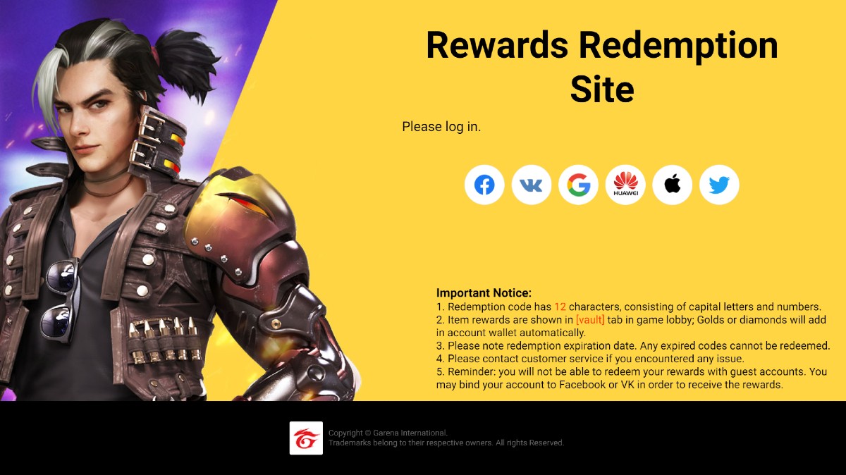 garena free fire redemption site