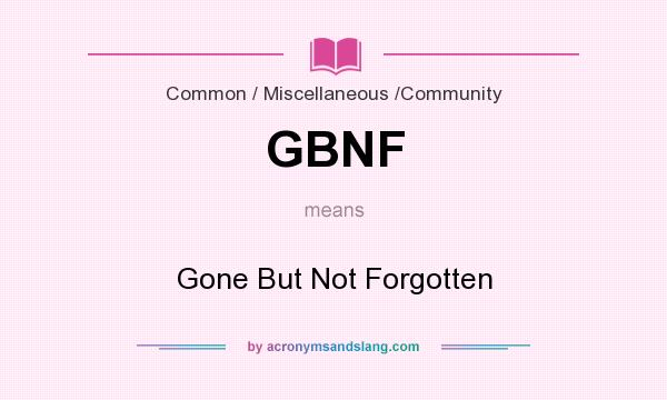 gbnf meaning