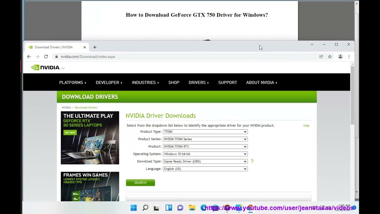 geforce gtx 750 ti drivers windows 10