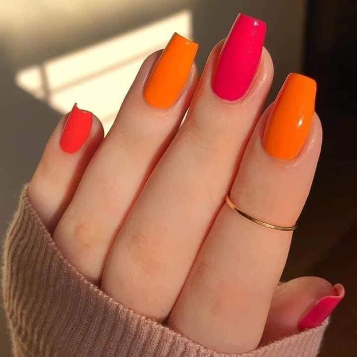 gelish color naranja