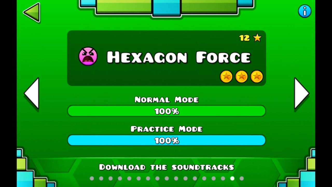 geometry dash hexagon force