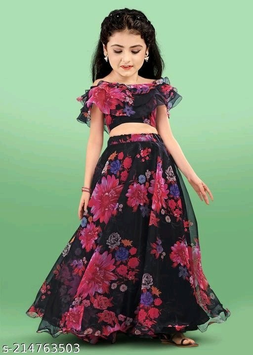 ghagra choli for 11 year girl