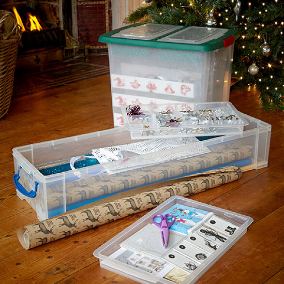 gift wrap storage box