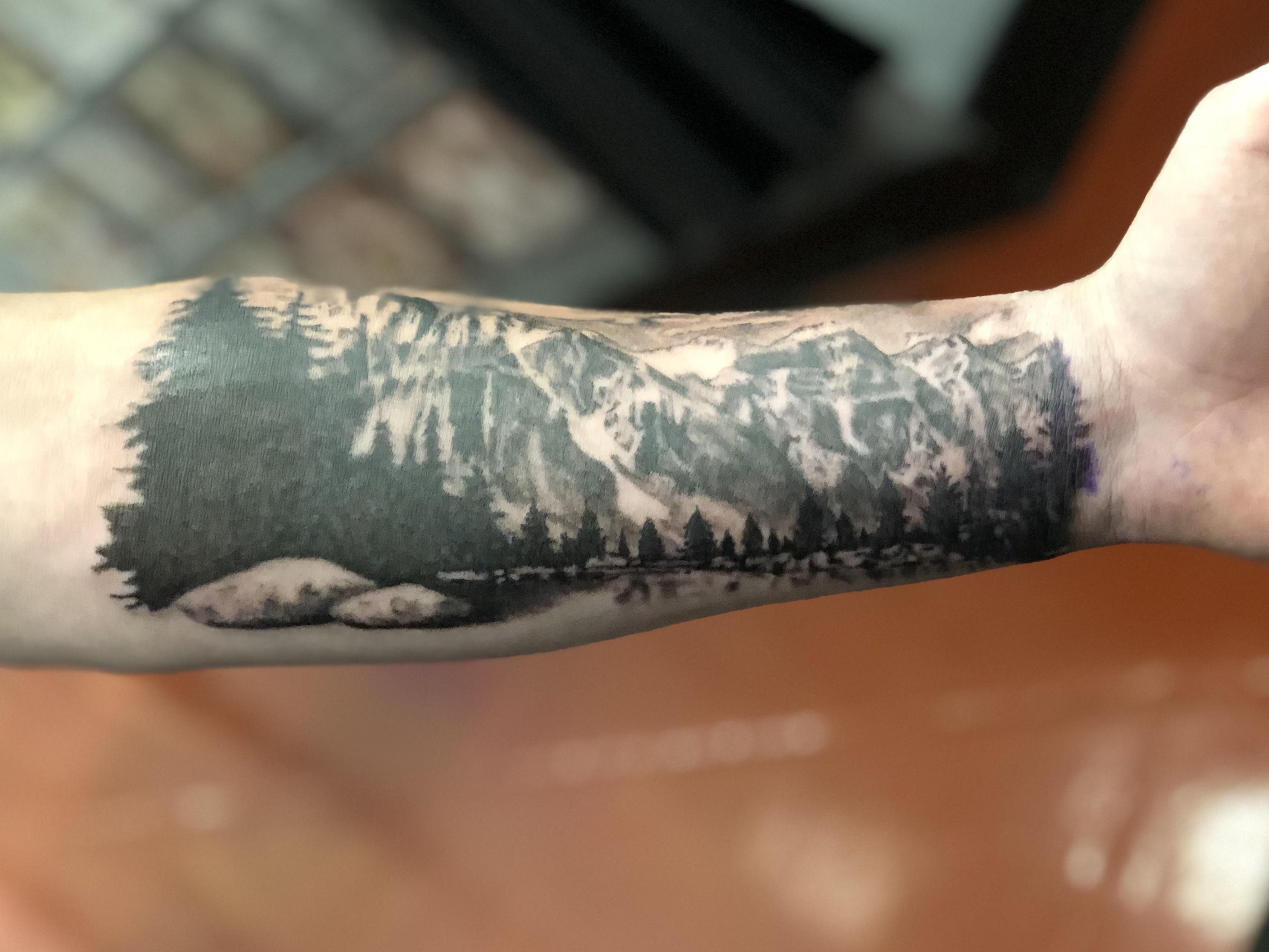 glacier national park tattoo