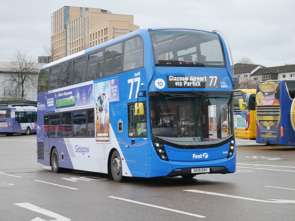 glasgow airport bus 77