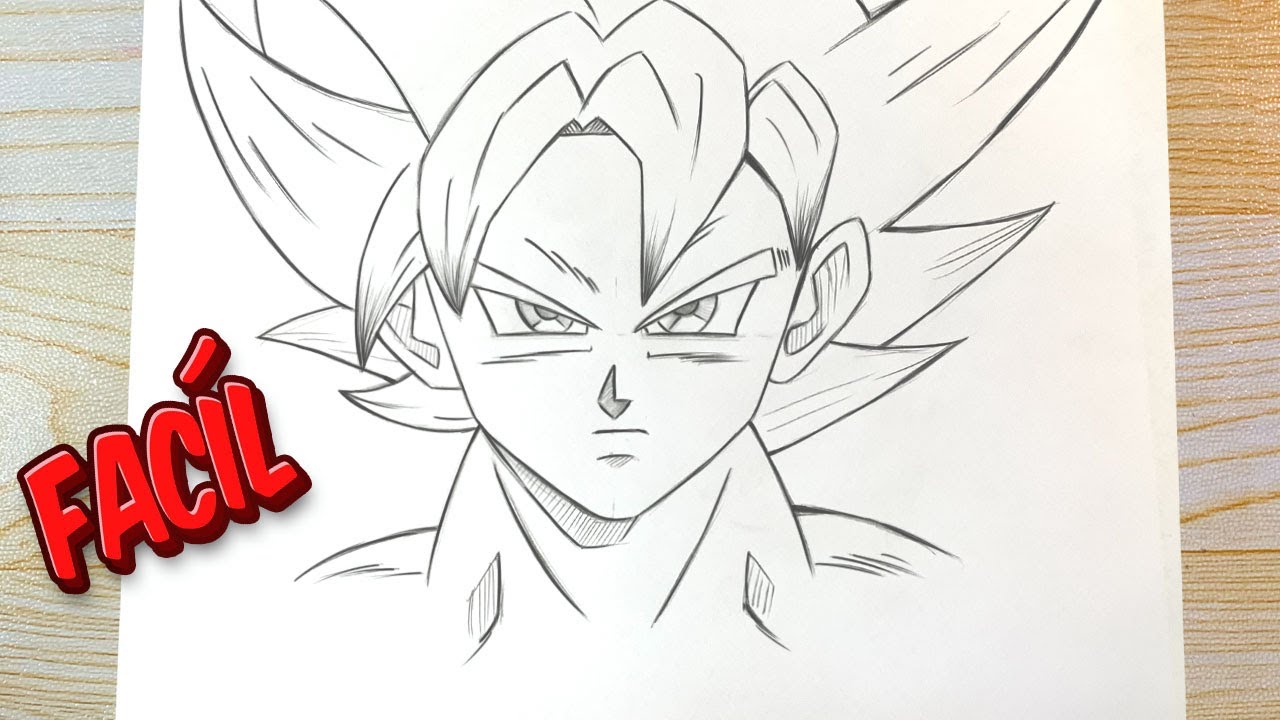 goku dibujo facil