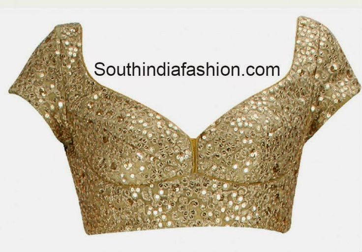 gold colour saree blouse