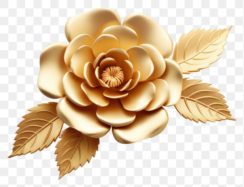 gold flower png